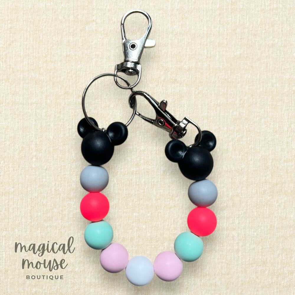 Disney-Inspired Beaded Minnie Ears Holder Clip – Electric Pop
